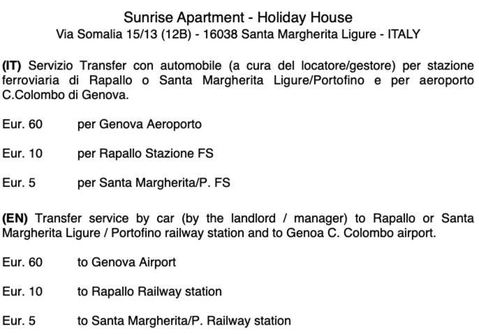 Sunrise Apartment Santa Margherita Ligure Kültér fotó